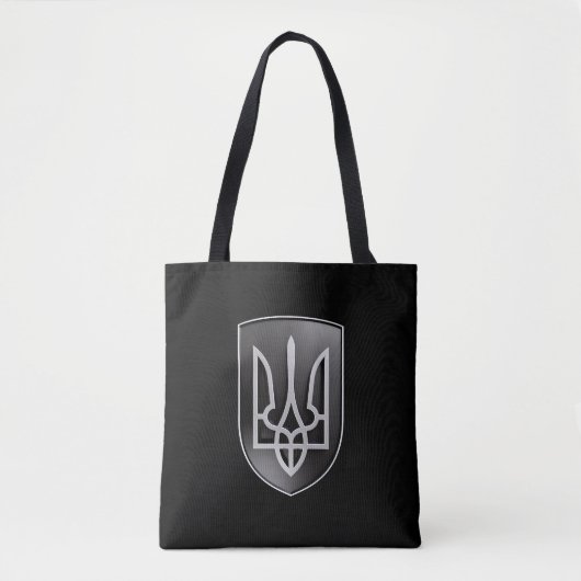 Oekraïne Trident Shield Tote Bag (Voorkant)