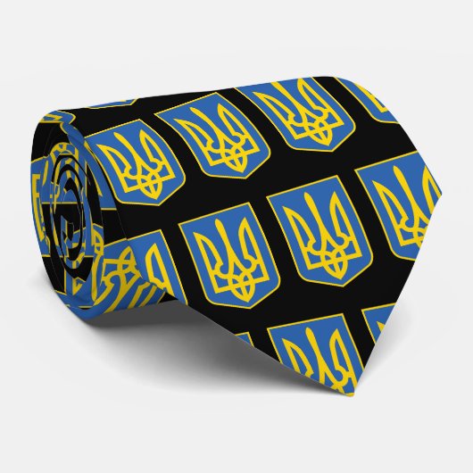 Oekraïne Trident Stropdas (Opgerold)