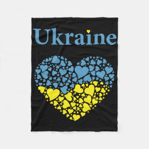 Oekraïne trots Oekraïens hart vlag Eer aan Oekraïn Fleece Deken