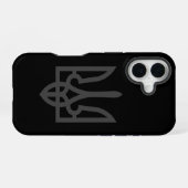 Oekraïne Tryzub iPhone 16 Hoesje (Achterkant horizontaal)