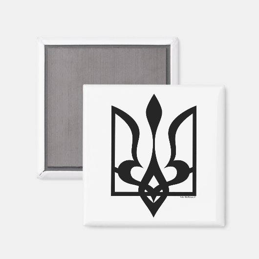 Oekraïne / Tryzub - Magneet (Voorkant / Achterkant)