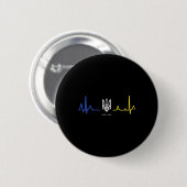 Oekraïne Tryzub Oekraïense Vlag Drie-tand Zelensky Ronde Button 5,7 Cm (Voorkant /achterkant)