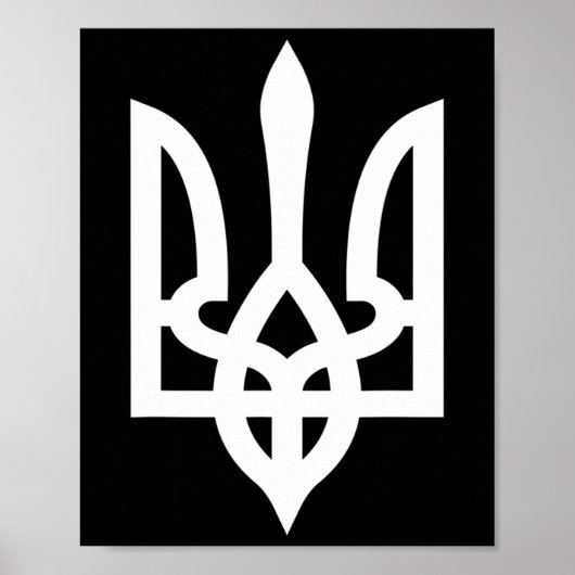 Oekraïne Tryzub Poster (Voorkant)