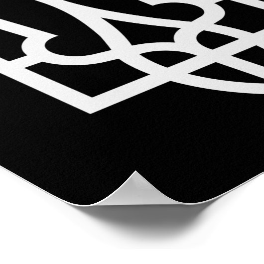 Oekraïne Tryzub Poster (Hoek)