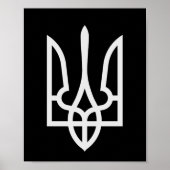 Oekraïne Tryzub Poster (Voorkant)