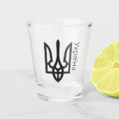Oekraïne Tryzub Shot Glas (Voorkant)