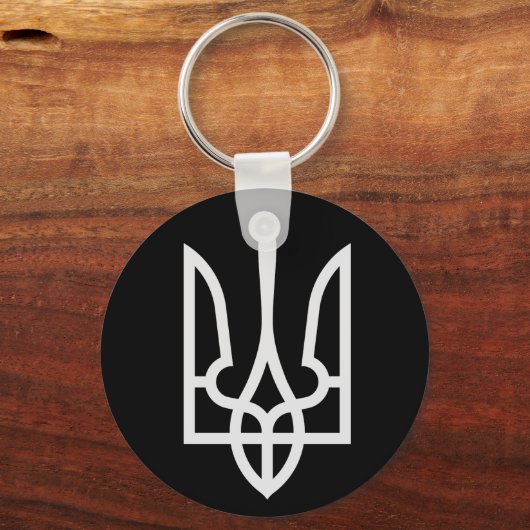 Oekraïne Tryzub Sleutelhanger (Voorkant)