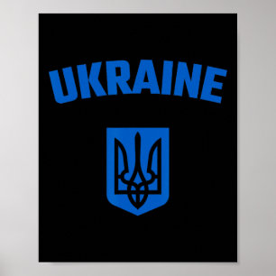 Oekraïne. Ukrajina Trzub. Oekraïense Drieklauw. Bl Poster