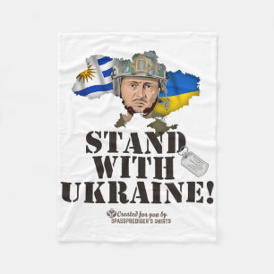 Oekraïne Uruguay Vlaggen Zelenskyy Steun Oekraïne Fleece Deken