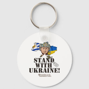 Oekraïne Uruguay Vlaggen Zelenskyy Steun Oekraïne Sleutelhanger
