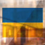 Oekraïne vastklampen, Raambord, Oekraïense vlag Raamsticker (Vel 2)