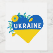 Oekraïne - Ventilatorhartplein Wijn Etiket (Enkel label)