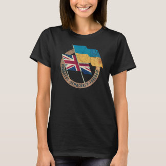 Oekraïne-Verenigd Koninkrijk Vriendschapsembleem T-shirt