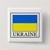 Oekraïne Vierkante Button 5,1 Cm (Voorkant)