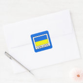 Oekraïne Vierkante Sticker (Envelop)
