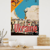 Oekraïne Vintage Travel Poster (Keuken)