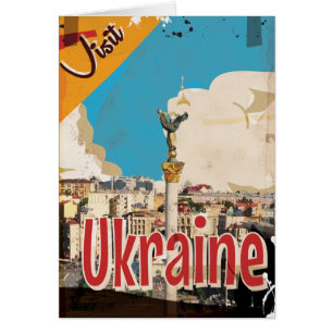 Oekraïne Vintage Travel Poster