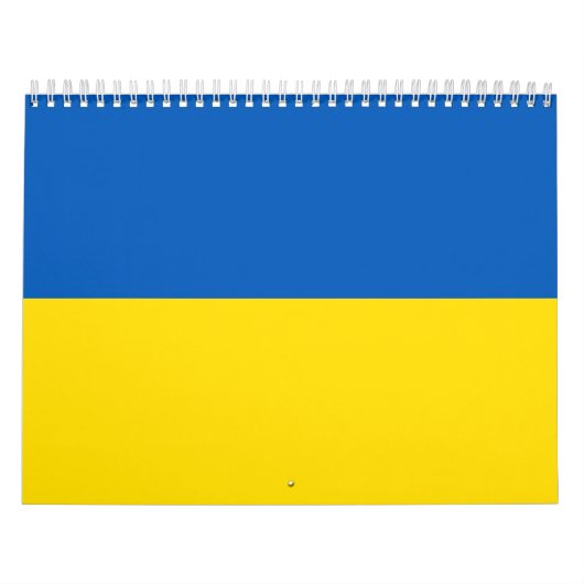 Oekraïne vlag blauw en geel patriottisch modern kalender (Hoes)