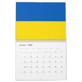 Oekraïne vlag blauw en geel patriottisch modern kalender (Jan 2026)