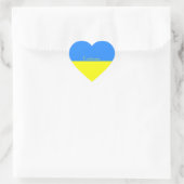Oekraïne Vlag Blauw Geel Hart Thunder_Cove Hart Sticker (Tas)