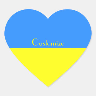 Oekraïne Vlag Blauw Geel Hart Thunder_Cove Sticker