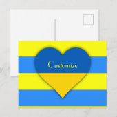 Oekraïne Vlag Blauw Geel Thunder_Cove Briefkaart (Voorkant / Achterkant)