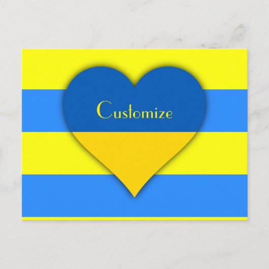 Oekraïne Vlag Blauw Geel Thunder_Cove Briefkaart (Voorkant)