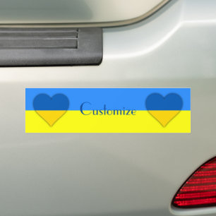 Oekraïne Vlag Blauw Geel Thunder_Cove Bumpersticker