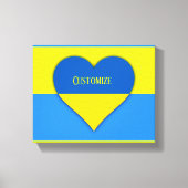 Oekraïne Vlag Blauw Geel Thunder_Cove Canvas Afdruk (Voorkant)