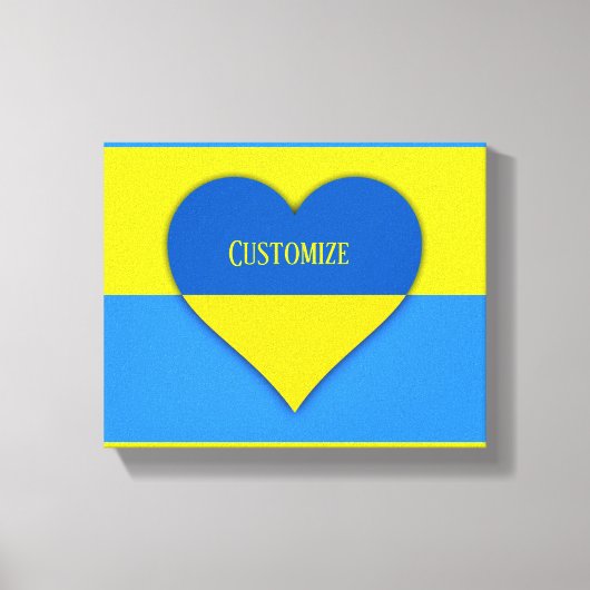 Oekraïne Vlag Blauw Geel Thunder_Cove Canvas Afdruk (Voorkant)