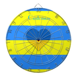 Oekraïne Vlag Blauw Geel Thunder_Cove Dartbord