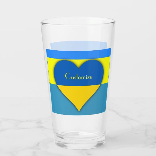 Oekraïne Vlag Blauw Geel Thunder_Cove Glas (Achterkant)