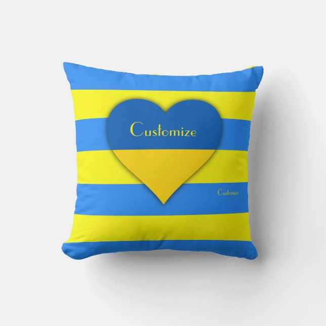 Oekraïne Vlag Blauw Geel Thunder_Cove Kussen (Voorkant)