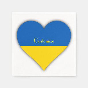 Oekraïne Vlag Blauw Geel Thunder_Cove Napkins Servet