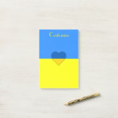 Oekraïne Vlag Blauw Geel Thunder_Cove Post-it® Notes (Op bureau)