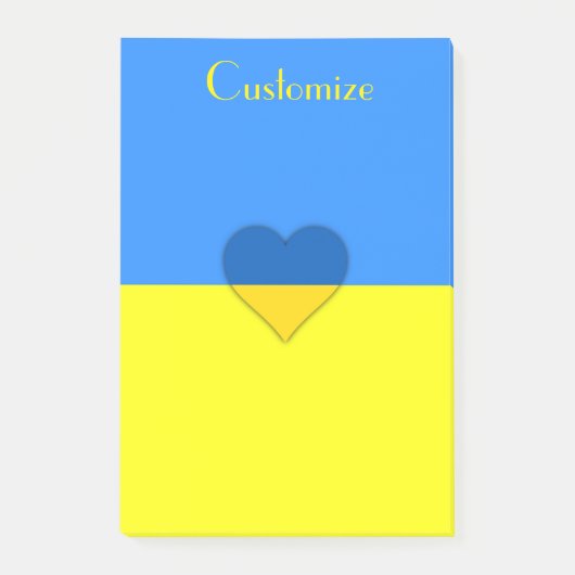 Oekraïne Vlag Blauw Geel Thunder_Cove Post-it® Notes (Voorkant)