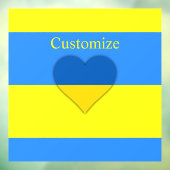 Oekraïne Vlag Blauw Geel Thunder_Cove Raamsticker (Vel 3)