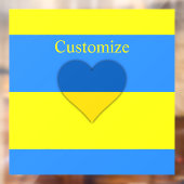 Oekraïne Vlag Blauw Geel Thunder_Cove Raamsticker (Vel 2)