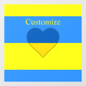 Oekraïne Vlag Blauw Geel Thunder_Cove Raamsticker (Vel)