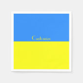 Oekraïne Vlag Blauw Geel Thunder_Cove Servet (Voorkant)