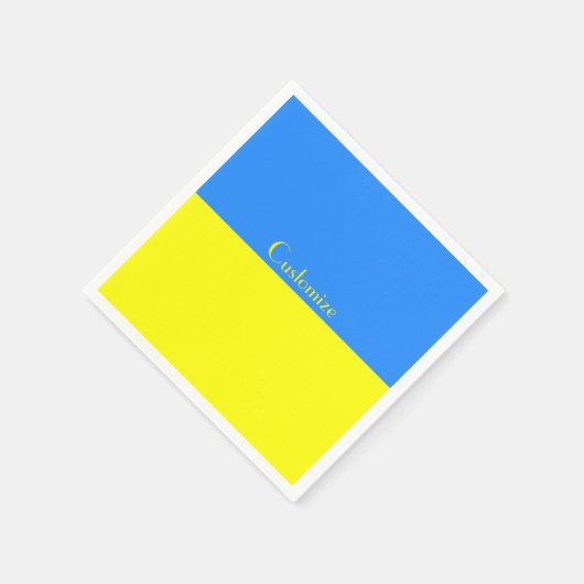Oekraïne Vlag Blauw Geel Thunder_Cove Servet (Hoek)