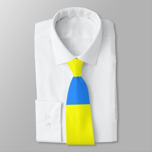 Oekraïne Vlag Blauw Geel Thunder_Cove Stropdas (Gebonden)