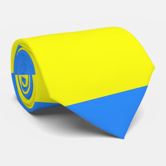 Oekraïne Vlag Blauw Geel Thunder_Cove Stropdas (Opgerold)
