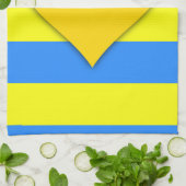 Oekraïne Vlag Blauw Geel Thunder_Cove Theedoek (Gevouwen)