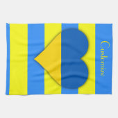 Oekraïne Vlag Blauw Geel Thunder_Cove Theedoek (Horizontaal)