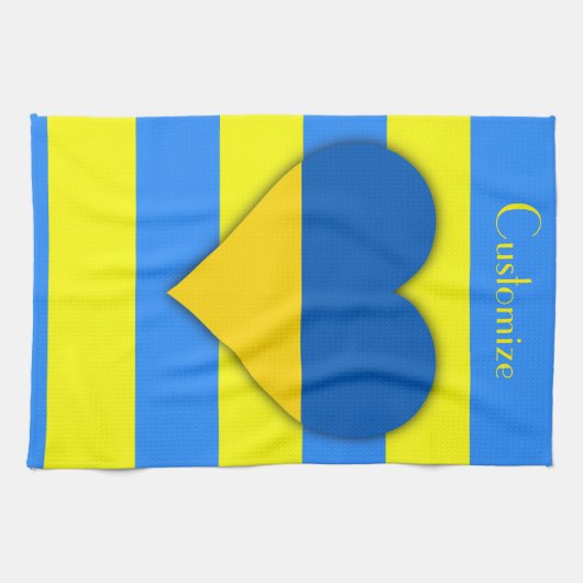Oekraïne Vlag Blauw Geel Thunder_Cove Theedoek (Horizontaal)