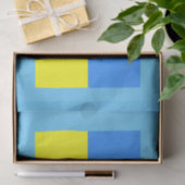Oekraïne Vlag Blauw Geel Thunder_Cove Tissuepapier (Geschenk)
