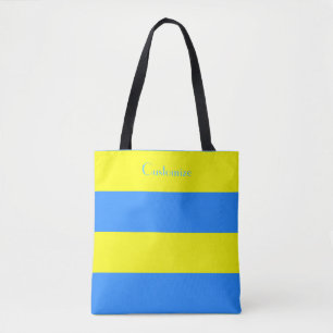 Oekraïne Vlag Blauw Geel Thunder_Cove Tote Bag