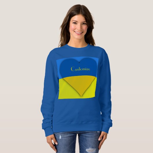 Oekraïne Vlag Blauw Geel Thunder_Cove Trui (Voorkant volledig)