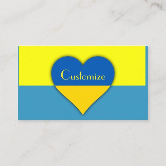 Oekraïne Vlag Blauw Geel Thunder_Cove Visitekaartje (Achterkant)